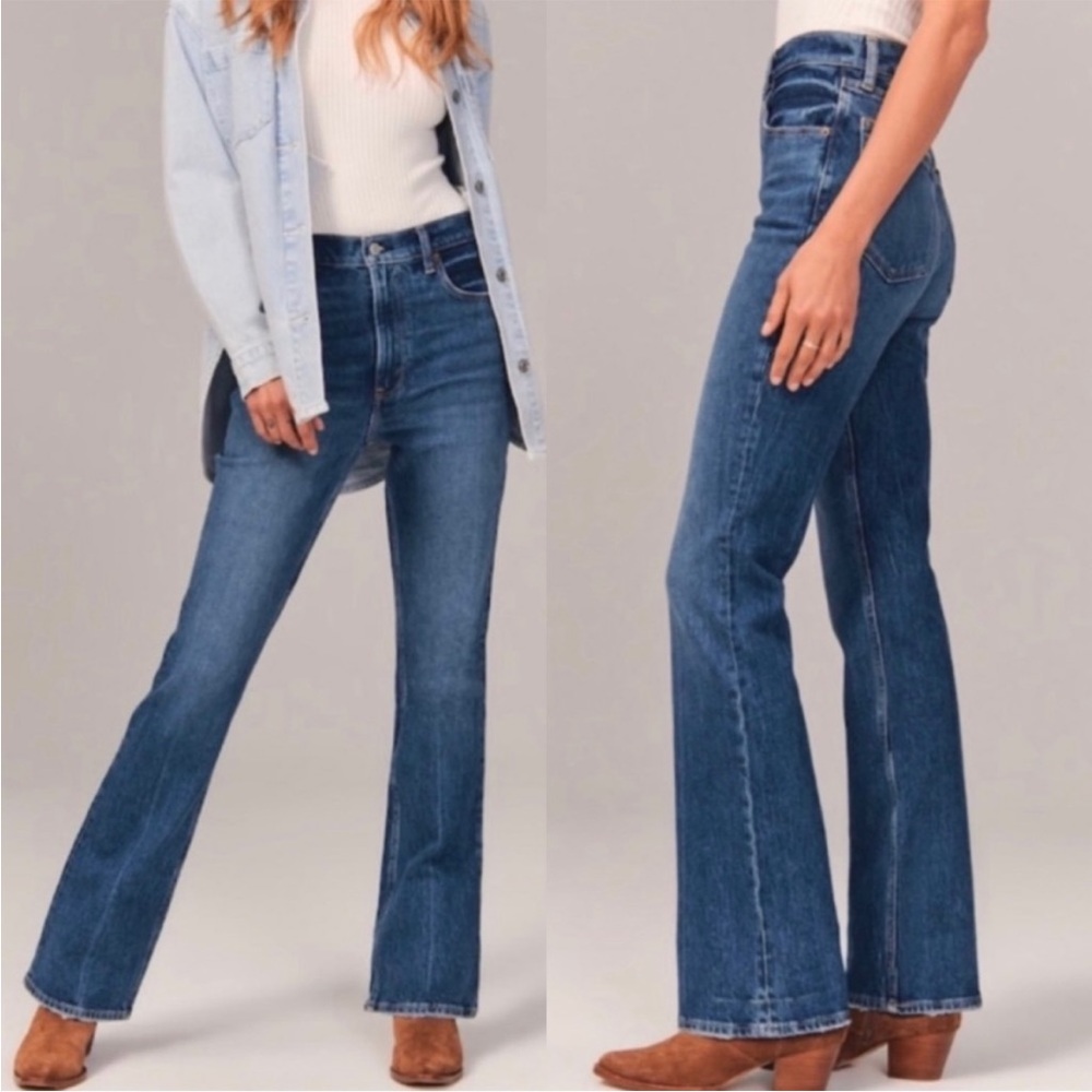 Abercrombie & Fitch The 70’s Vintage Flare Ultra High Rise